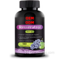 Cápsulas de resveratrol de suporte cardiovascular personalizado